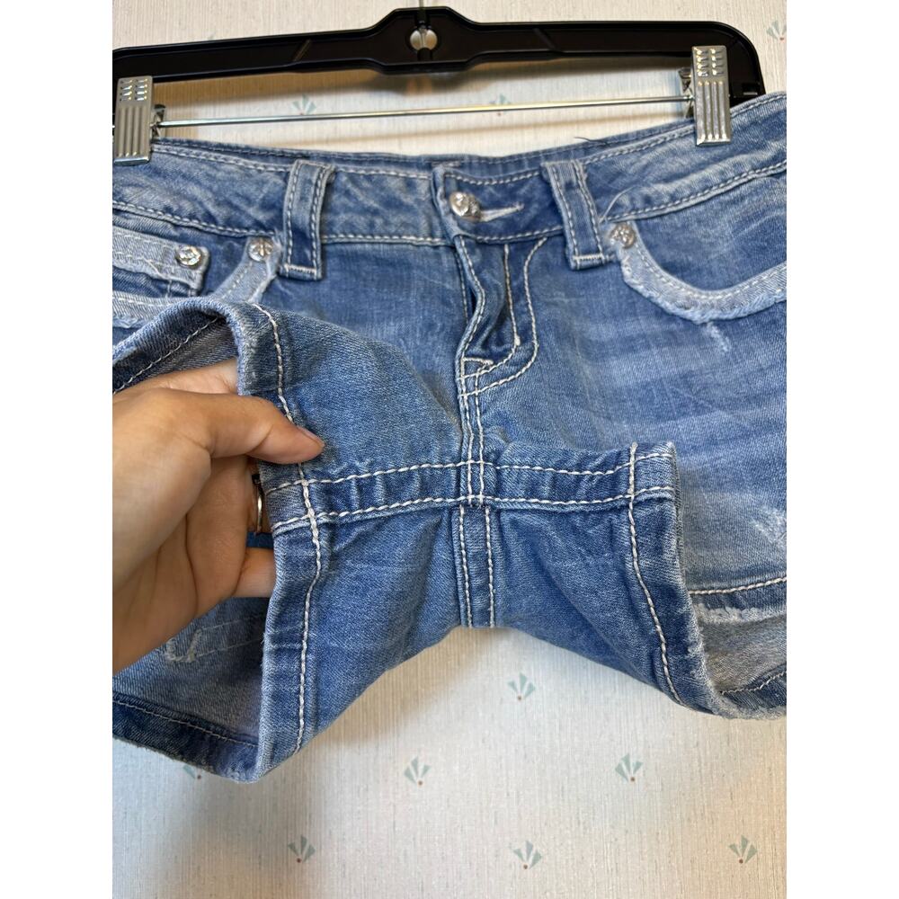 Miss Me jw4288h13 Studded Short Size 27 Low Rise Embellished Boho Festival Y2K - Picture 6 of 8